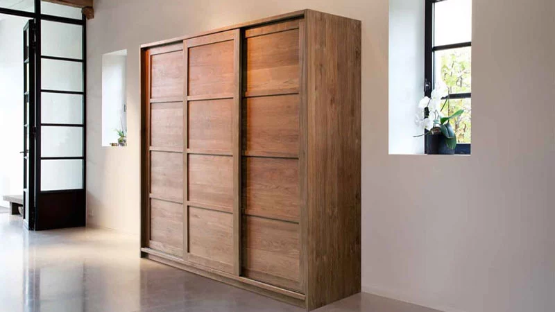 lemari minimalis kayu albasia